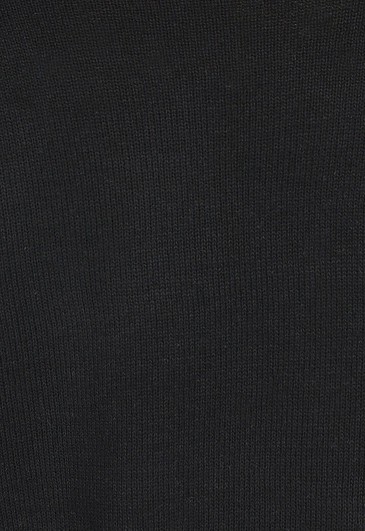 Korte Zwarte Fijn Gebreide Cardigan