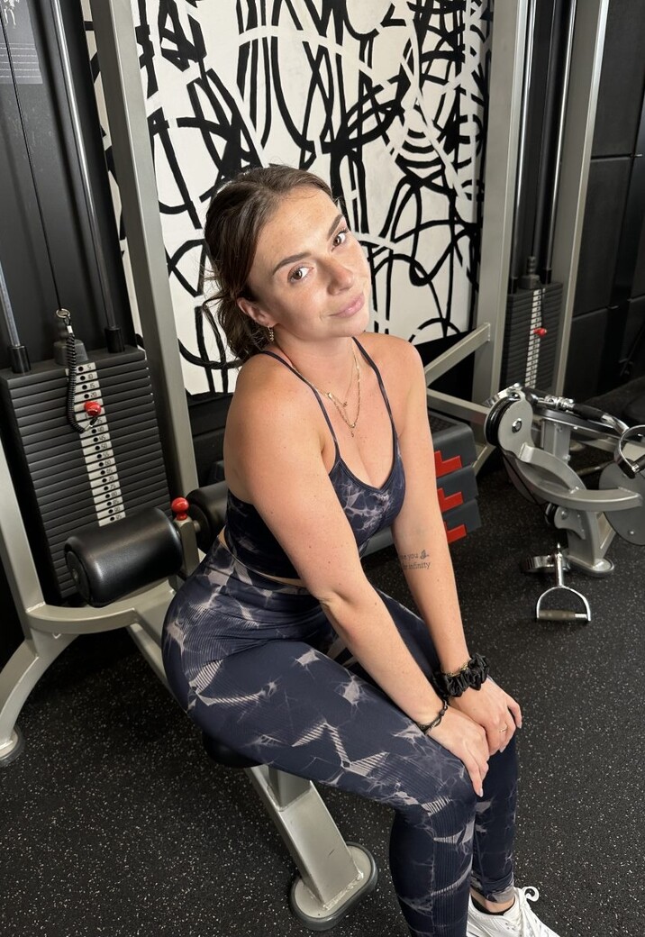 Donkerblauwe High Waist Gevlekte Sportlegging