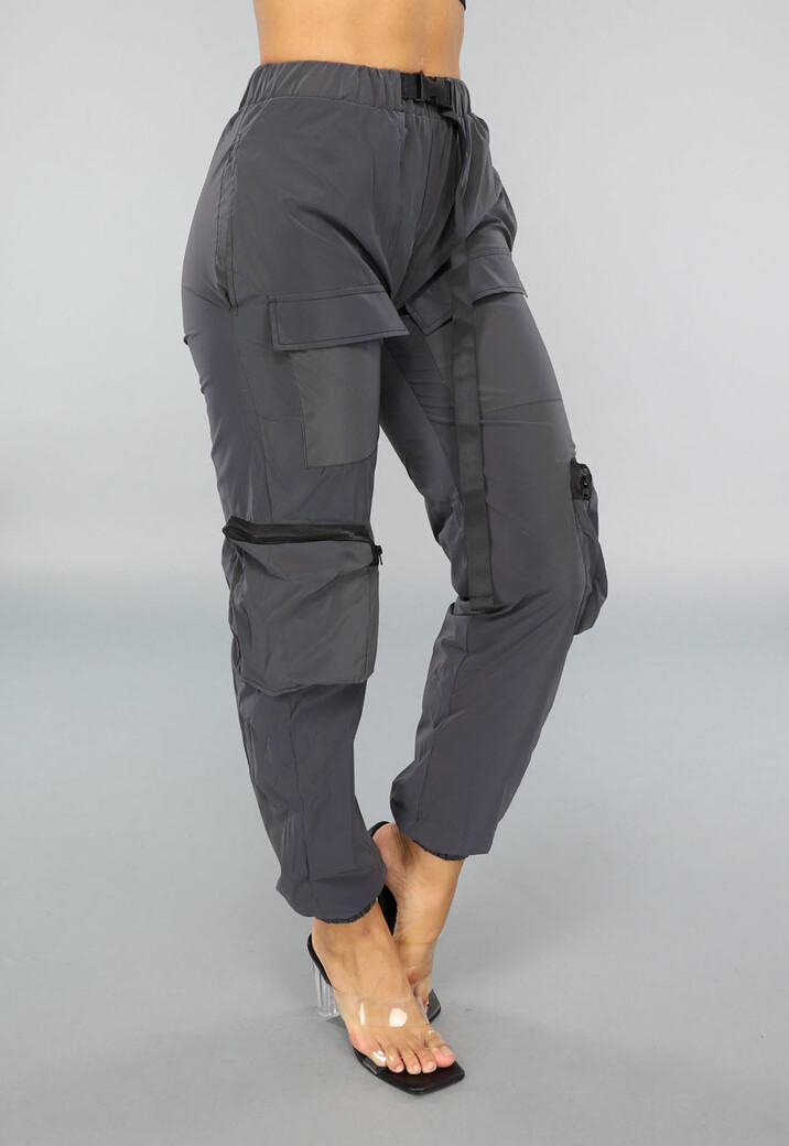 Holografisch Reflecterende Cargo Parachute Broek