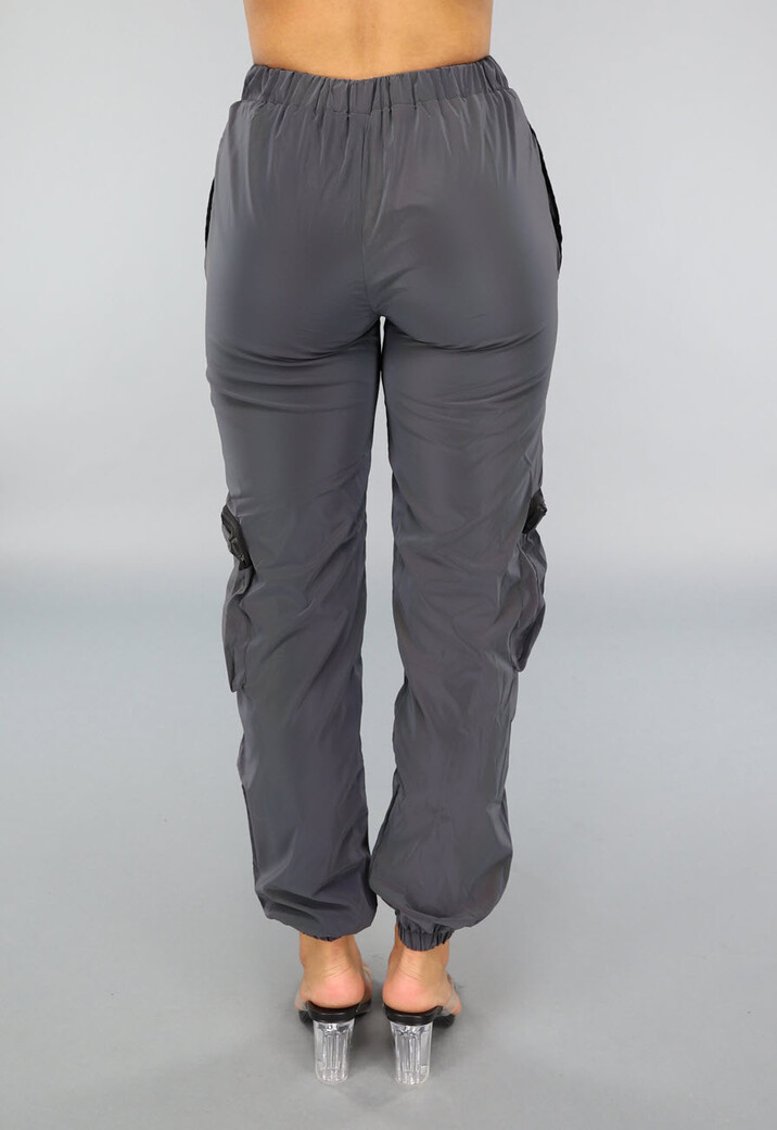 Holografisch Reflecterende Cargo Parachute Broek