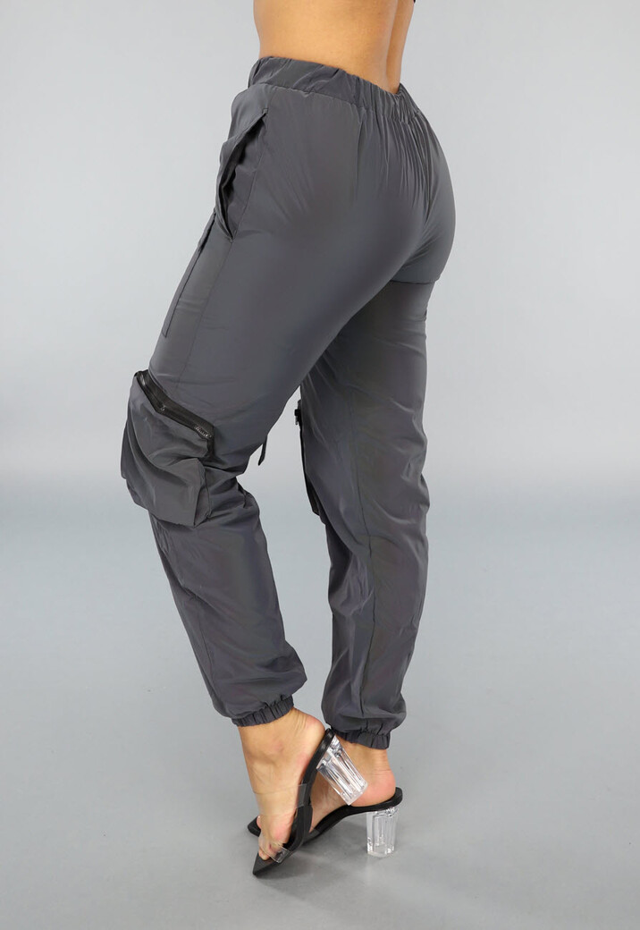 Holografisch Reflecterende Cargo Parachute Broek