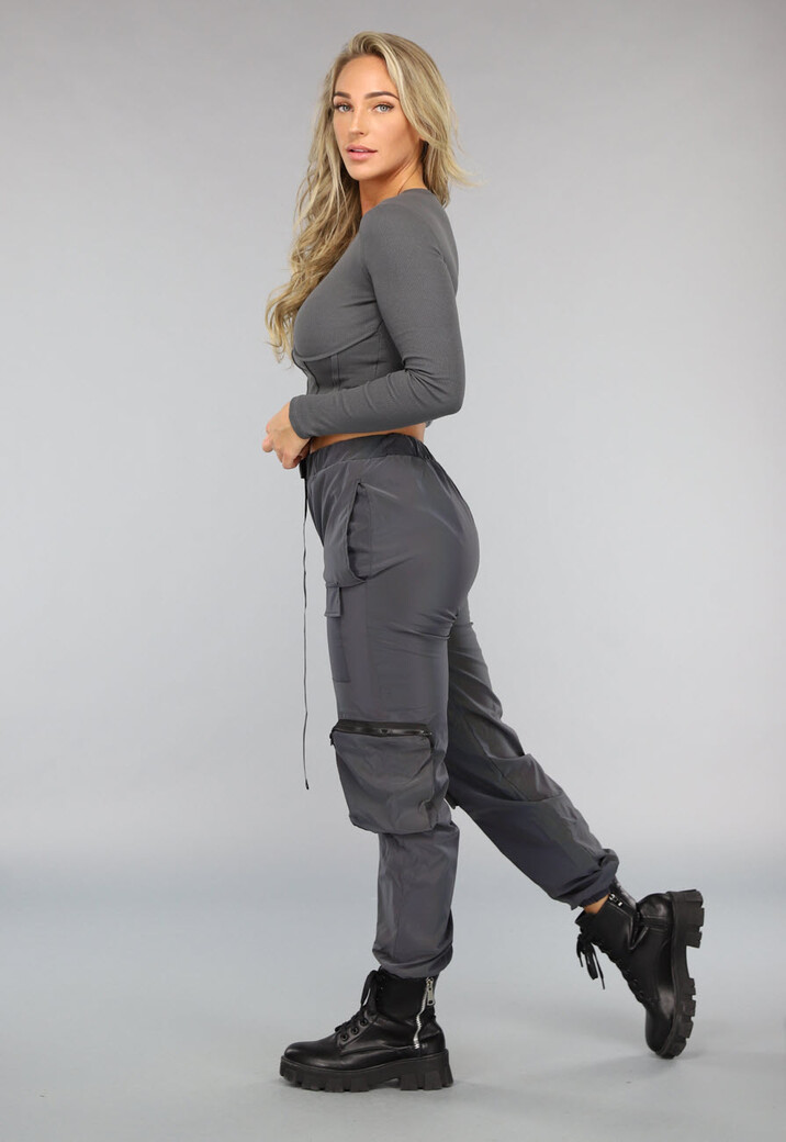 Holografisch Reflecterende Cargo Parachute Broek