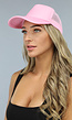 Roze Trucker Pet met Druksluiting