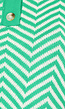 Zigzag Polo Trui met Pofmouwen in Groen