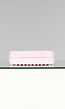 Roze Halfronde Geplooide Tas met Gouden Details