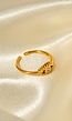 Verstelbare Stainless Gouden Ring met Oogje