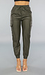 Stretch Cargo Jogger in Legergroen