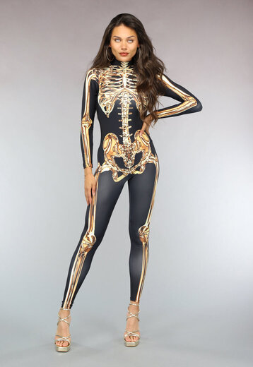 Gouden Skelet Kostuum