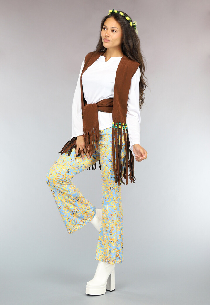Retro Flower Power Hippie Kostuum