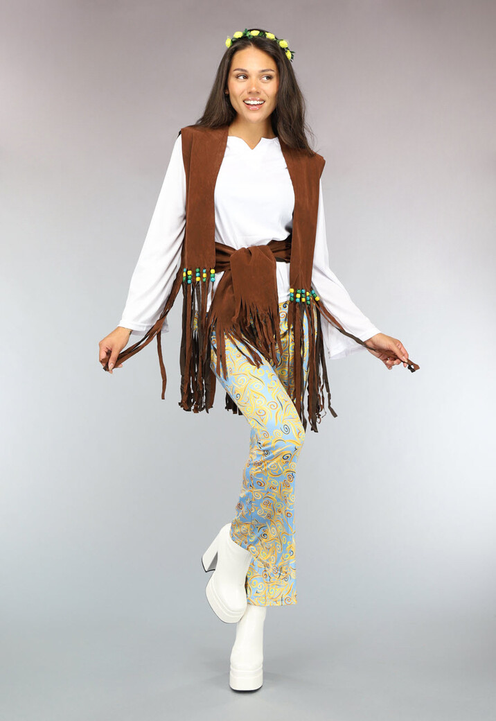 Retro Flower Power Hippie Kostuum