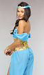 Blauw Prinses Jasmine Kostuum