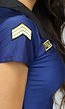 Politiekostuum Jumpsuit Donkerblauw met Pet en Handboeien