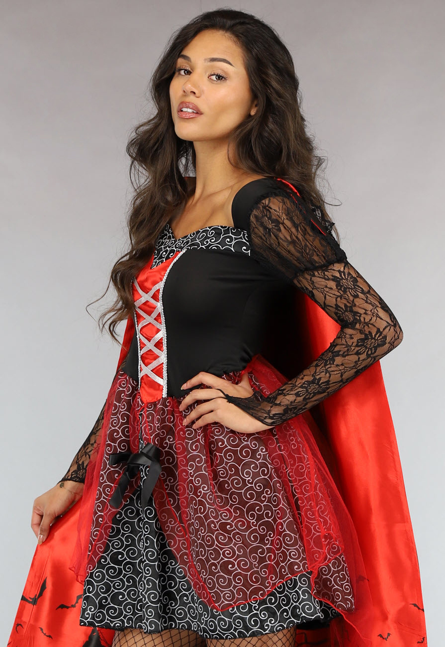 Dark Vampire Adult Costume black buy here at » Kostümpalast