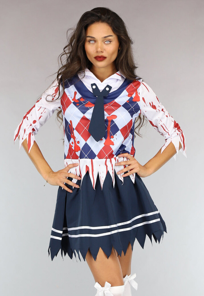 Bebloed Zombie Meisje Kostuum