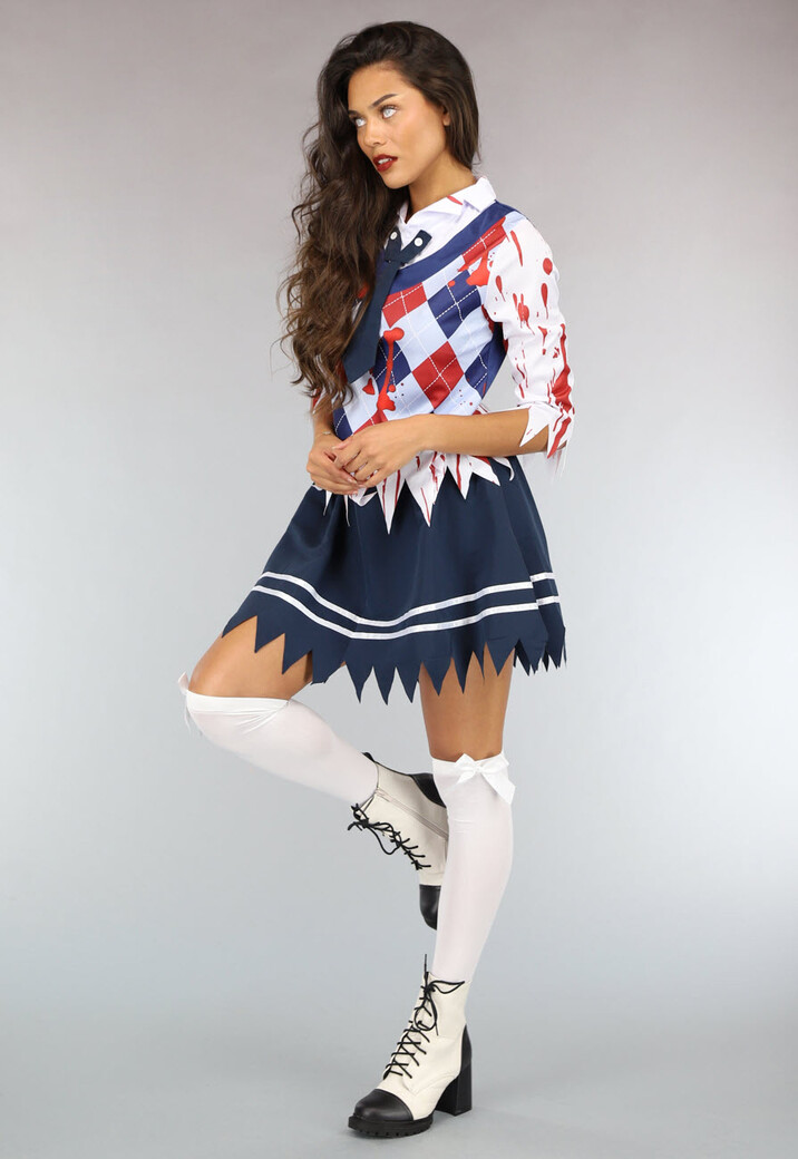 Bebloed Zombie Meisje Kostuum