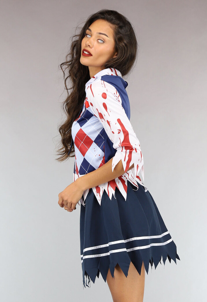 Bebloed Zombie Meisje Kostuum