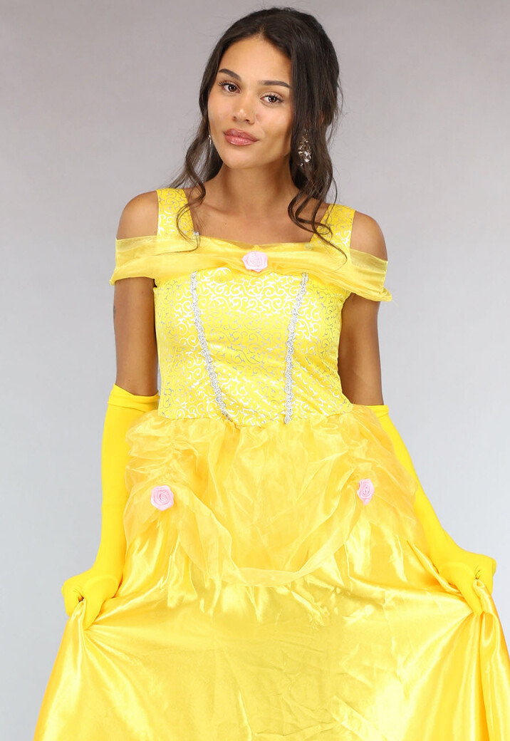 Prinses Belle Kostuum met Handschoenen