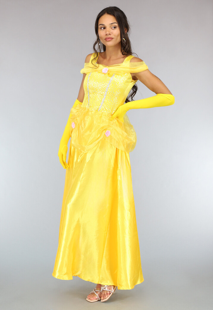 Prinses Belle Kostuum met Handschoenen