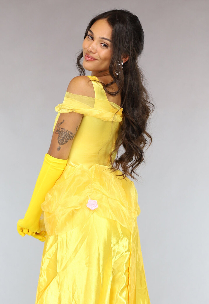 Prinses Belle Kostuum met Handschoenen