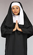 Lang Zwart Nonnen Kostuum