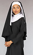 Lang Zwart Nonnen Kostuum