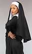 Lang Zwart Nonnen Kostuum