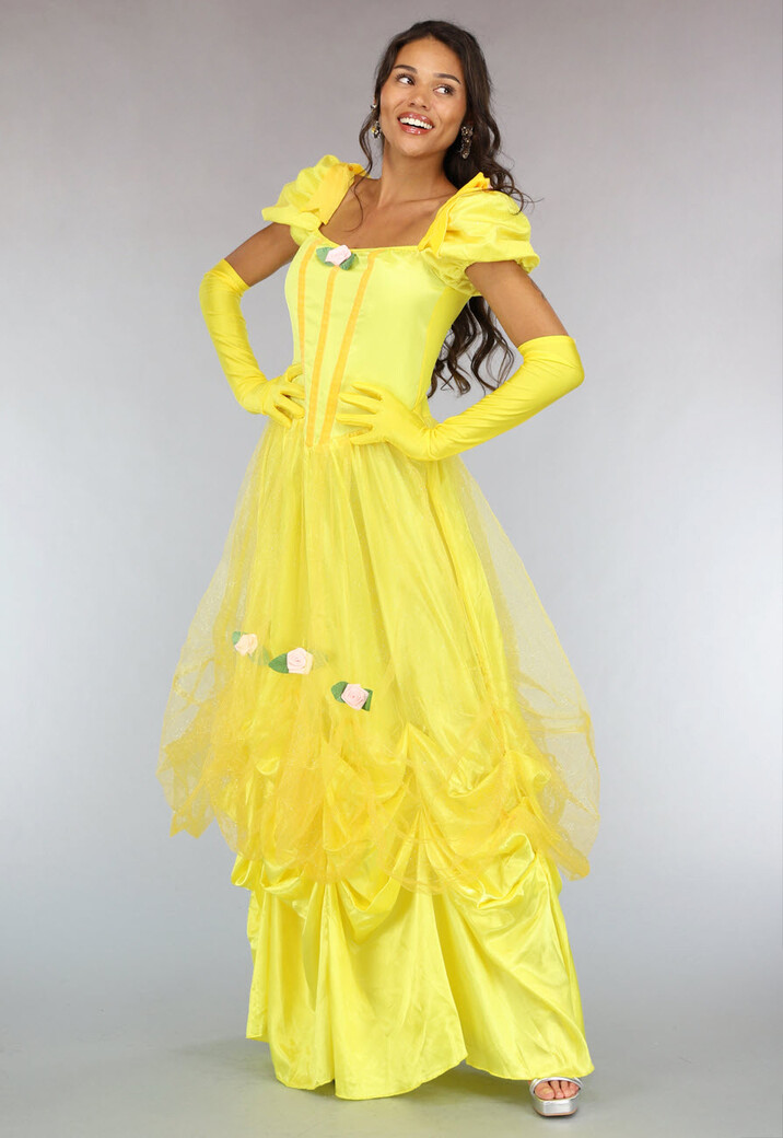 Belle en het Beest Prinsessen Glitter Jurk