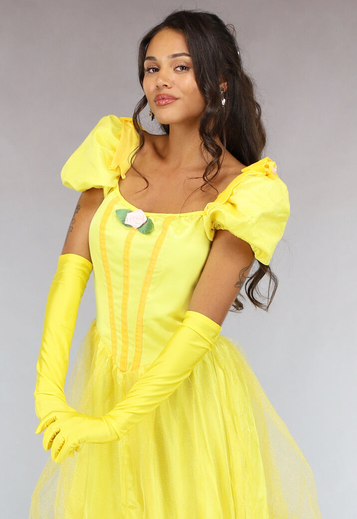 Belle en het Beest Prinsessen Glitter Jurk