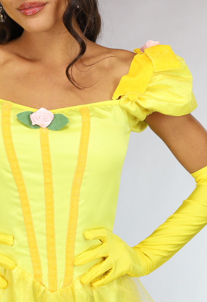 Belle en het Beest Prinsessen Glitter Jurk