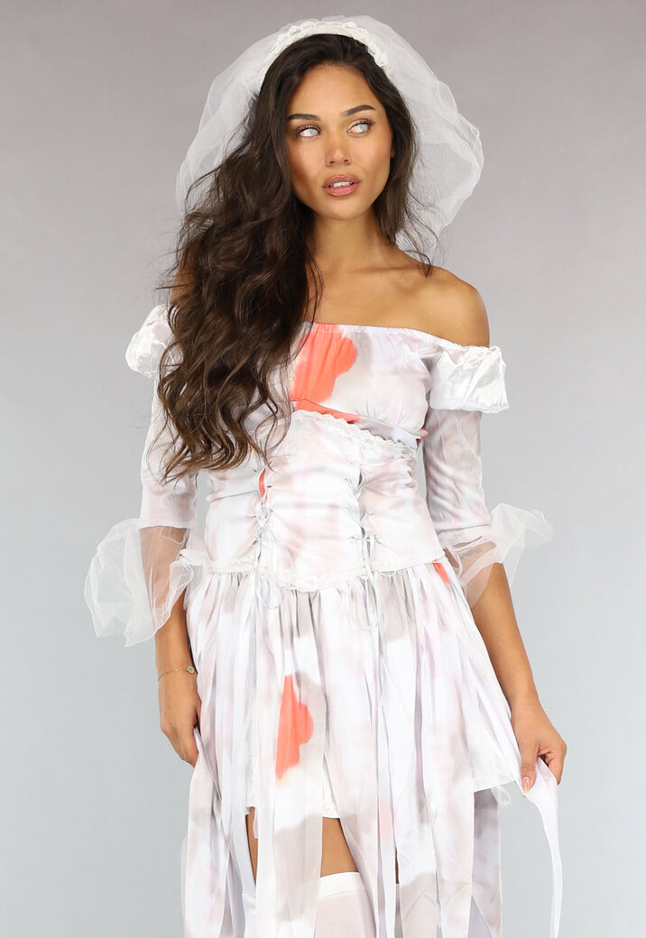 Bebloed Horror Bruid Kostuum