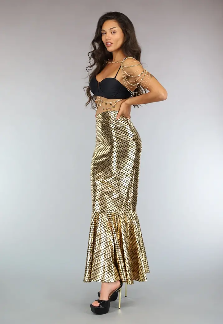 Zwarte Triangel Bikini met Gouden Details