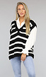 Oversized Spencer met Zwart/Wit Strepen