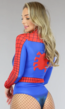 Elastische Longsleeve Spiderman Bodysuit