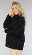 Grote Oversized Gebreide Trui Zwart