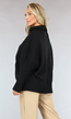 Grote Oversized Gebreide Trui Zwart