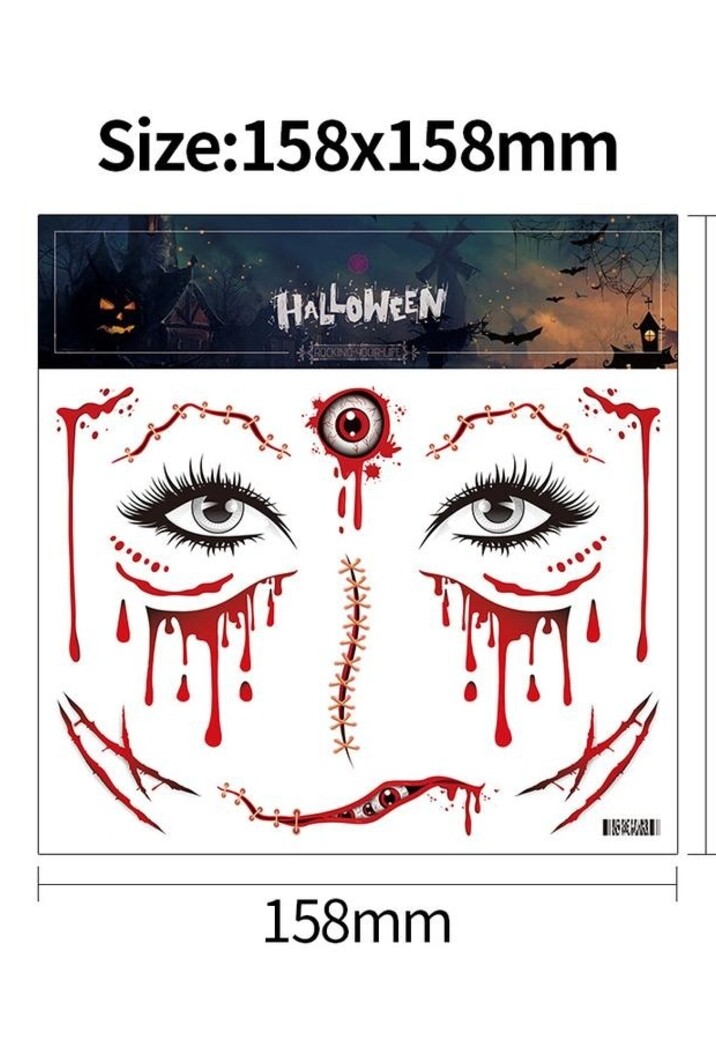 Halloween Tijdelijke Gezicht Tattoo