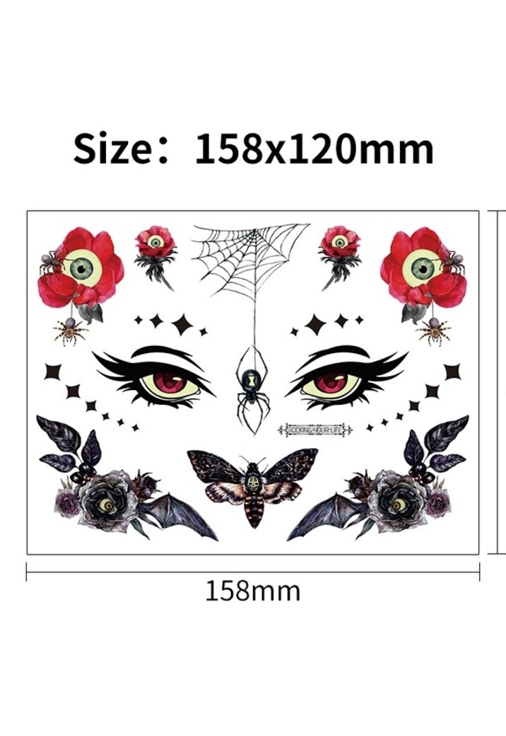 Glow In The Dark Tijdelijke Halloween Tattoo Set