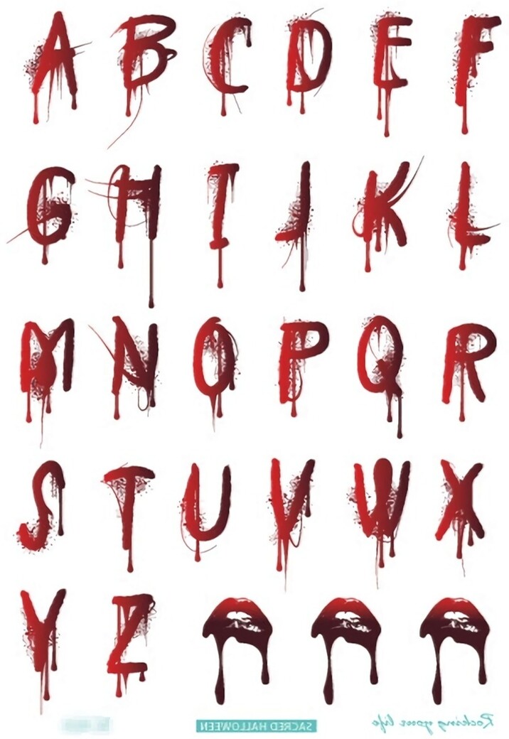 Horror Tijdelijke Tattoo