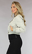 Salie Groene Cropped Bomber Jacket