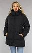 Zwarte Puffer Jas met Afritsbare Capuchon