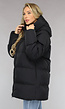 Zwarte Puffer Jas met Afritsbare Capuchon
