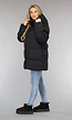 Zwarte Puffer Jas met Afritsbare Capuchon