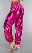 Metallic Fuchsia Cargo Parachute Broek