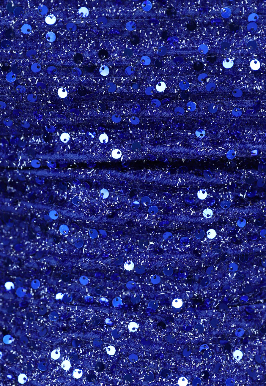 Vila Knielange kanten jurk met ronde hals, model 'KALILA' in marineblauw online kopen | P&C