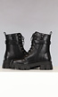 Zwarte Lederlook Biker Boots met Tasje