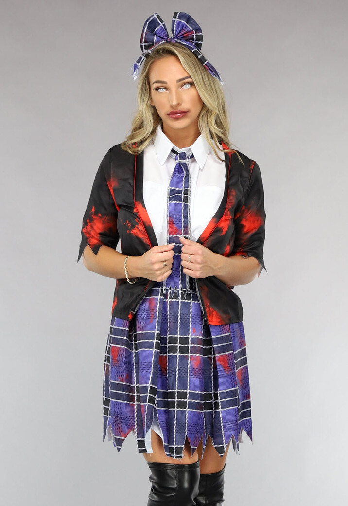 Horror Schoolmeisje Kostuum