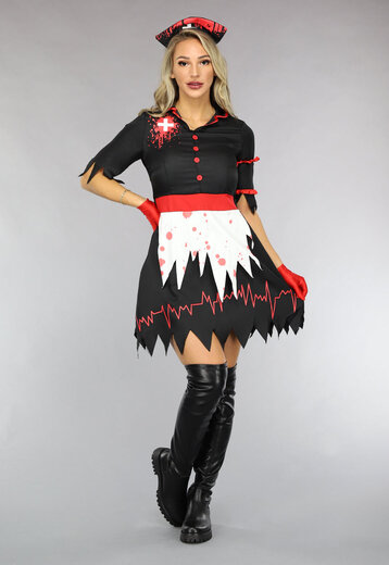 Zwart Bebloed Zusters Kostuum