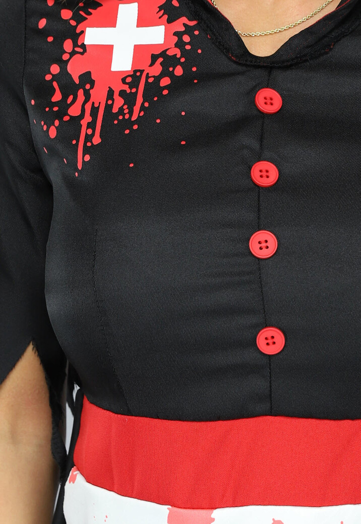 Zwart Bebloed Zusters Kostuum met Accessoires