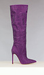 NEW2510 Paarse Glitter Laarzen met Stiletto Hak