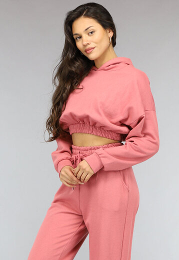 OP=OP! Oudroze Twinset met Korte Hoodie